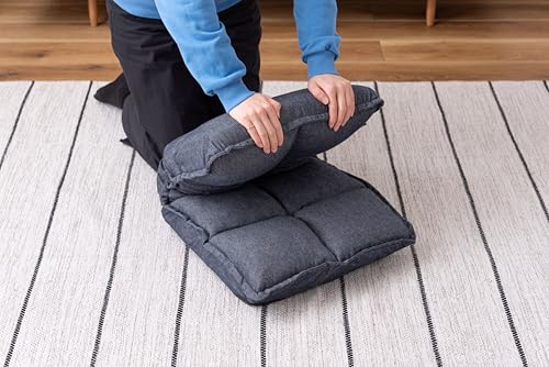 Azumaya-kk RKC-173DM Recliner, Denim, 38cm Wide x 43-52cm Deep x 47-23cm High