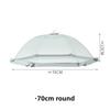 Collapsible Umbrella Table Cover Portable Mosquito Dust Proof Cover for Home Camping Restaurant Furniture Breathable Table Cover