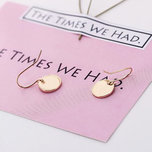 E799 Минималистичные геометрические металлические мини маленькие круглые серьги серьги серьги женские