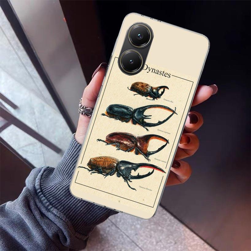Bugs Bees Scientific Decomposition Phone Case For Xiaomi Poco X7 X6 X5 Pro F7 Ultra Redmi 15C 15 13 13C 12 12C 10 10A 10C 9 9A 9