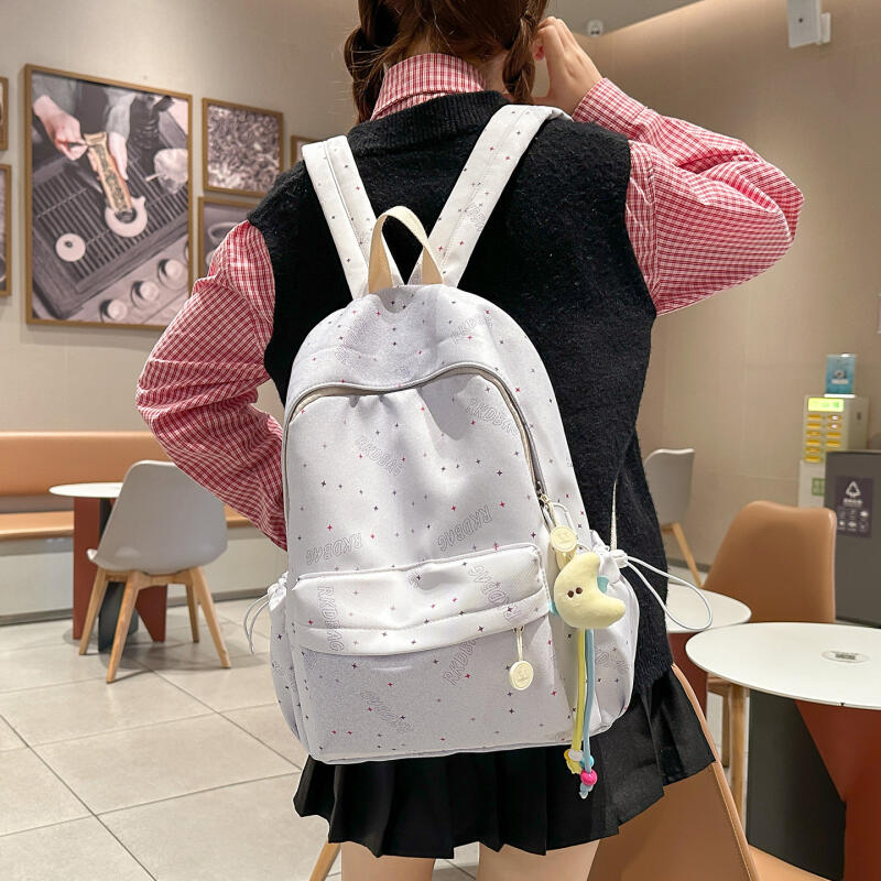 Polo Point Women's Schoolbag Large Capacity Student Backpack Lightweight Backpack