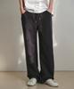 Wednesday Oasis Line Stitch Wide Sweatpants_Charcoal(W26Pt04)