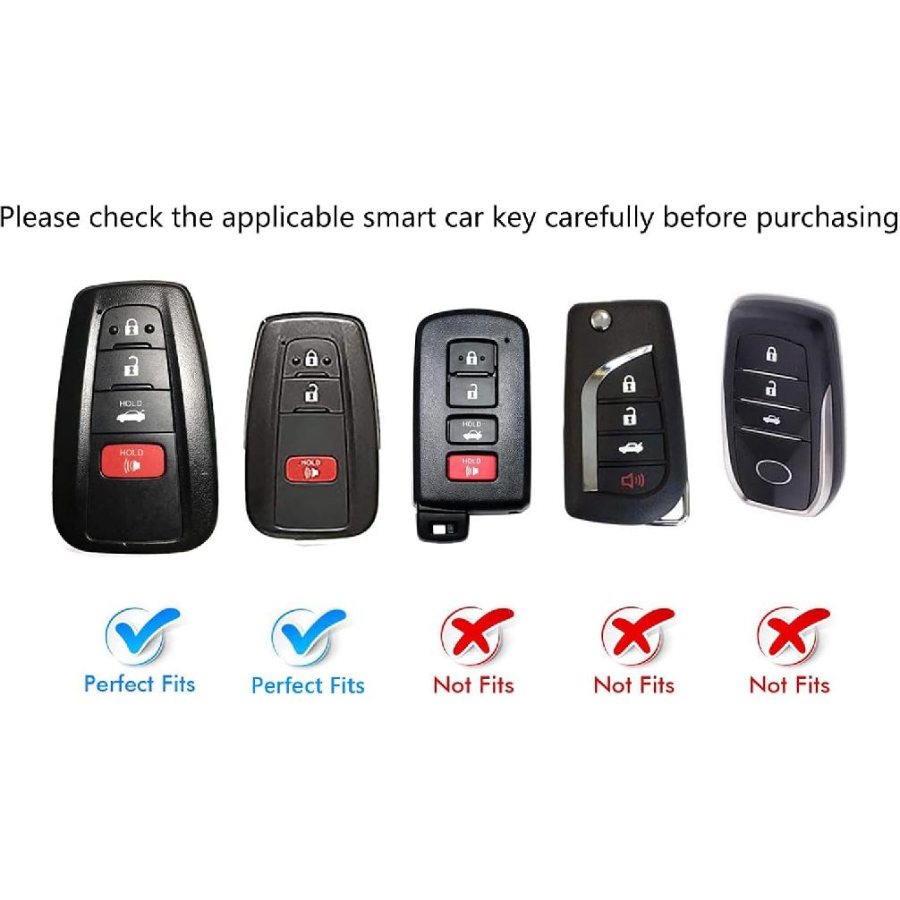 For Toyota Key Fob Cover Car Styling Protection Key Shell-Key Fob Case Compatible With Toyota Camry Corolla RAV4 Highlander Avalon C-HR GT86 Prius