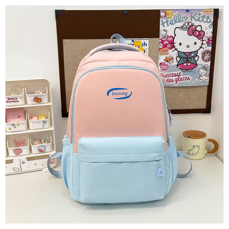 Schoolbag1011 New School Bag Japanese Versatile Ins Wind Women's Backpack Simple Large Capacity Middle and High School Student Backpack
