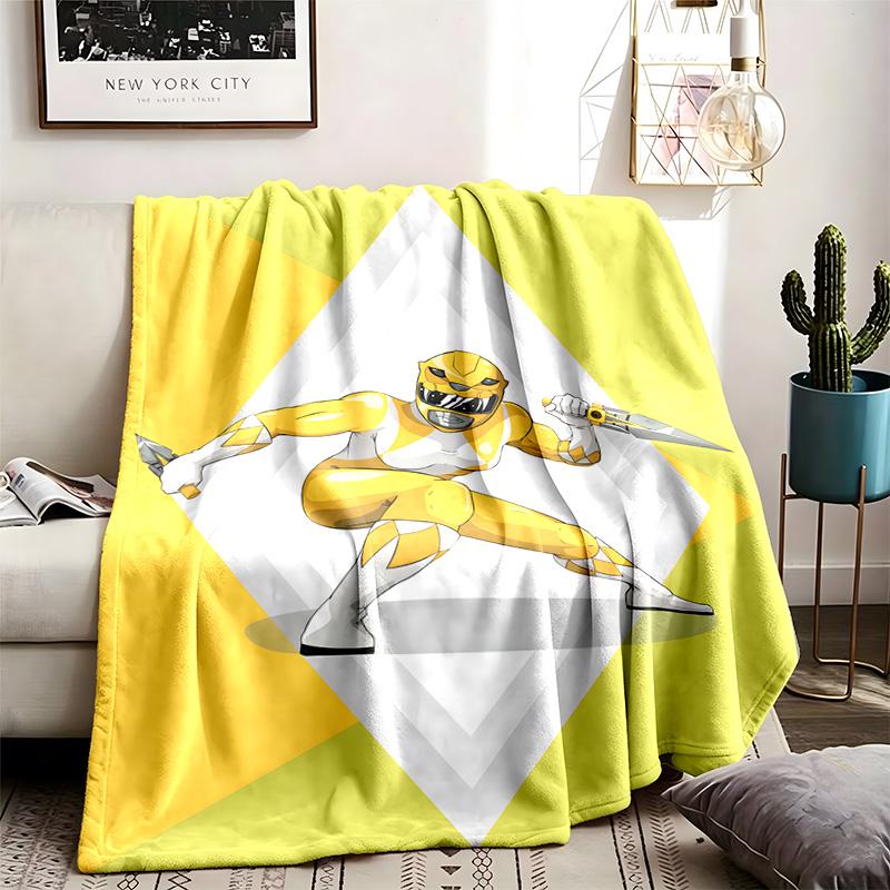 Mighty Morphin Power Rangers Theme Blanket Suitable For The Sofa Camping And Travel Made Of Soft Flannel Material An Ideal Gift For Occasions Such As