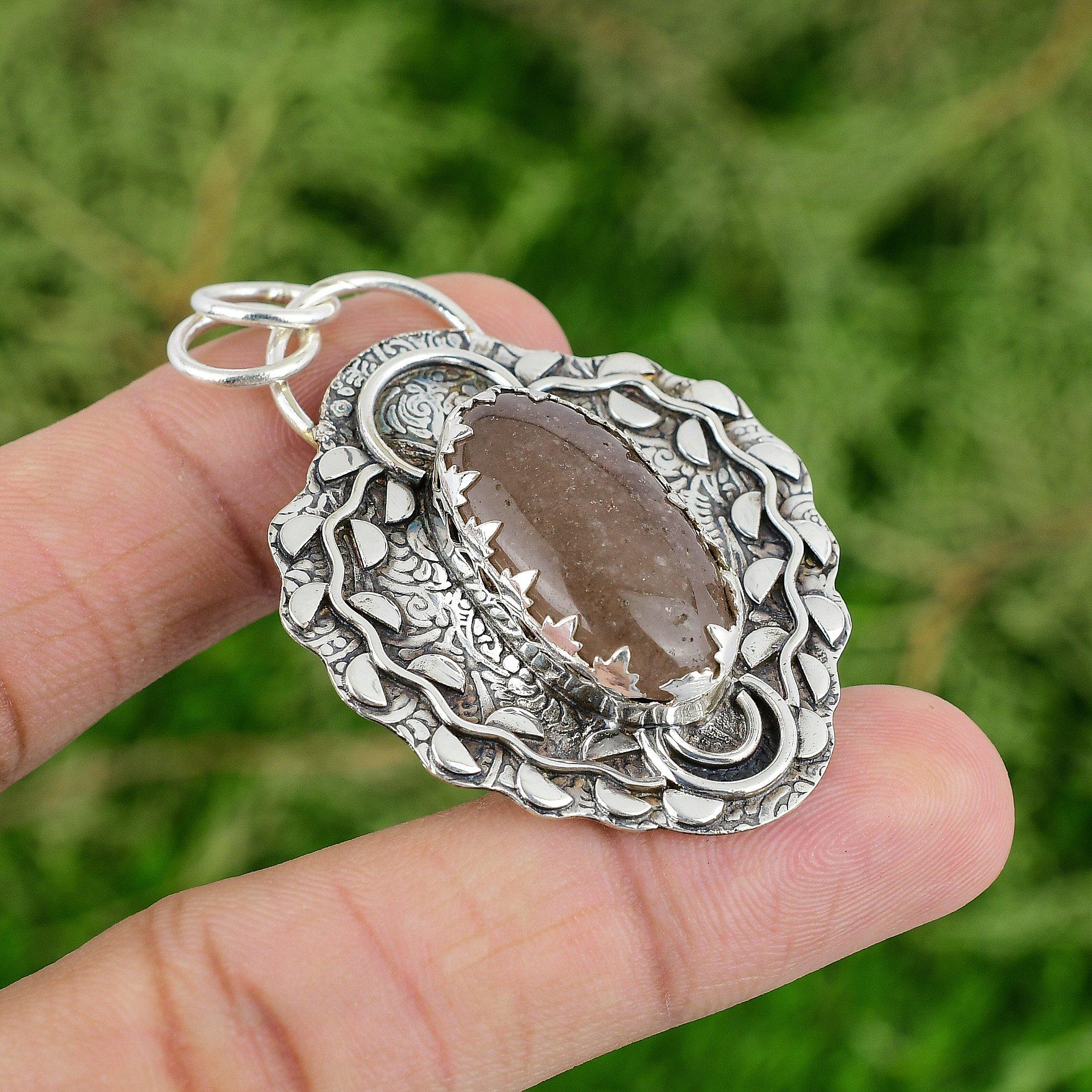 

Сделка на День Благодарения Овальный натуральный солнечный камень серебро 925 кулон сакральной чакры