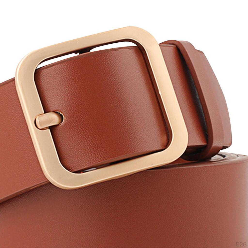 Chic Faux Leather Belt for Women - Stylish Waistband Skirts and Denim