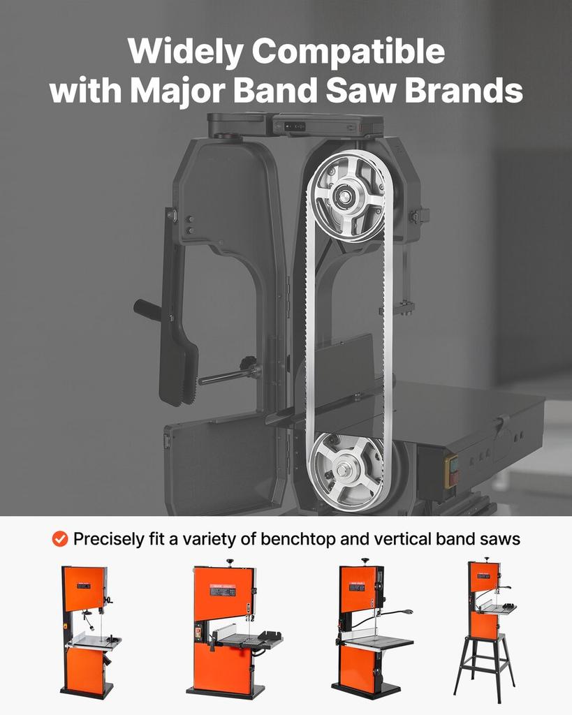 Bandsaw Blade, 1832 mm Length, 4 TPI Band Saw Blade with 18 HRC Hardened Sharp Teeth, SK5 High-Strength Carbon Steel, 12.7 mm Width, Replacement for