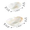 White Onyx Natural Marble Serving Tray for Fruit Salad Snacks Decorative Bowl for Kitchen Counter Entryway Table Home Decor