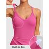 Charmleaks Tennis Dress Golf Outfits for Women Sleeveless Side Slit Active Dress Workout Romper Dresses