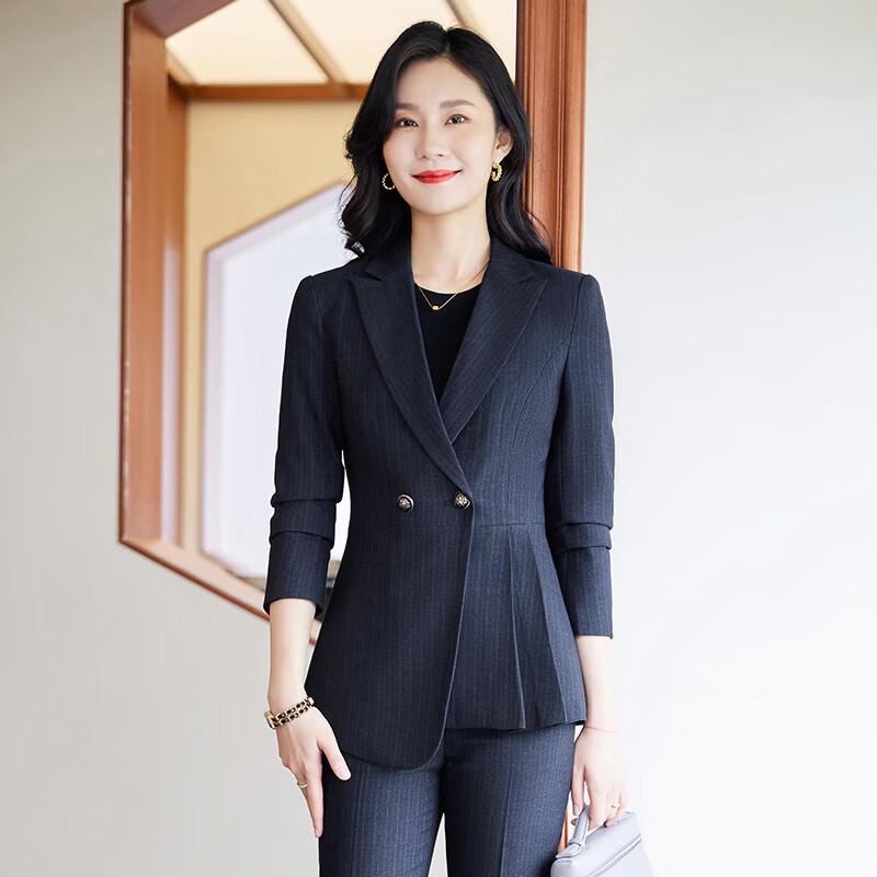 Troyman Women s Striped Professional Suit Set Assorted