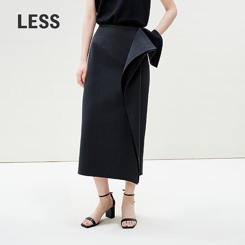 LESS 2025 Spring Casual Straight Long Skirt S