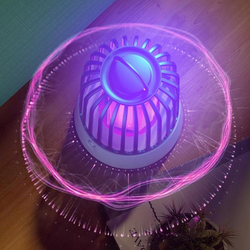Electric Portable Mosquito Zapper With 360 Degree Uv Attraction Perfect For Home Bedroom Camping Use