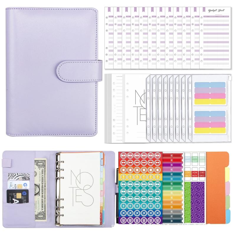 Leather Journal Notebook A6 Binder Notepad Refillable Binder Planner for Adult