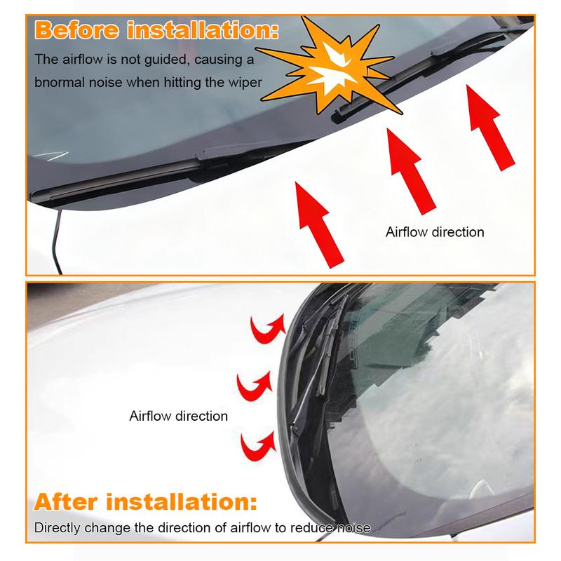 1.8m Car Rubber Seal Spoiler Strip Auto Front Rear Windshield Spoiler Front Window Hood Sealing Trim Auto Windshield Accessories