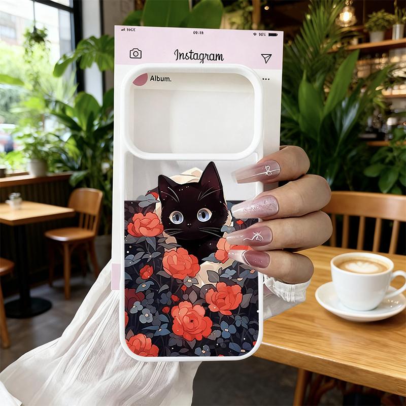 Retro Van Gogh Black Cat Phone Case For iPhone 17 Pro 17Pro Max 17 17Air Cute Animal Shockproof Clear Hard Back Covers Coque