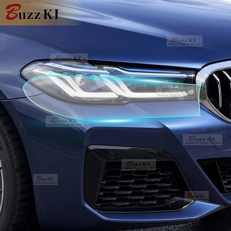 for BMW 5 Series G30 M Sport TPU Front Headlight Rearview Protection Film Precut Car Clear Transparent Sticker