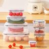 Transparent Rectangular Food Storage Container with Lid