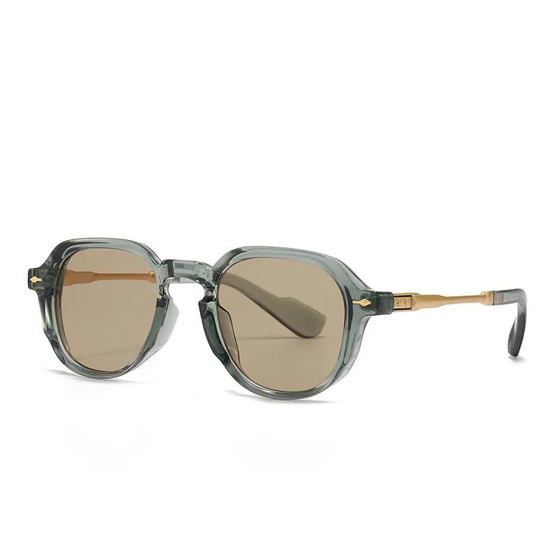 SHAUNA Retro Oval Sonnenbrille Frauen Nieten Farbverlauf Shades UV400