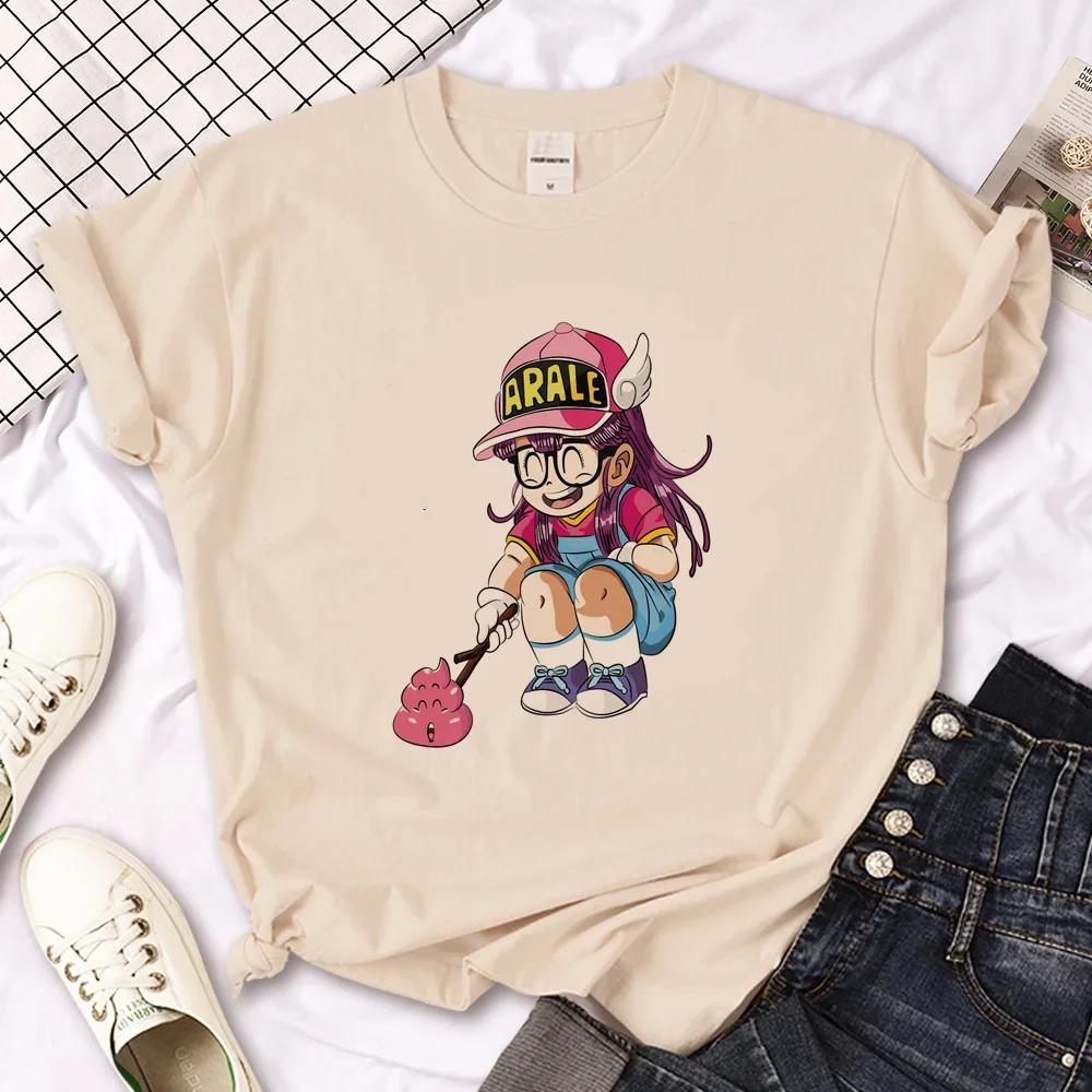 Unisex Arale T-shirts Women Graphic Japanese Unisexga Tshirt Female Y2k Clothes Y2k Top Harajuku Graphic T Shirts Women Clothing
