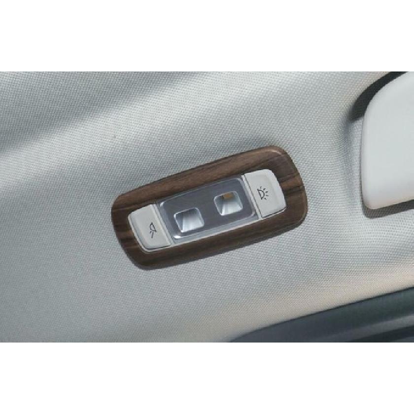 For BMW X3 G01 X4 2018- Peach Wood Grain Rear Reading Light Lamp Frame Trim