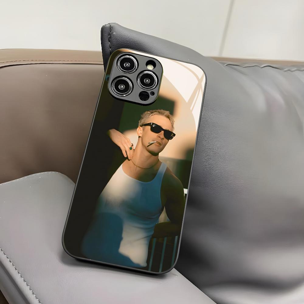 COOL Man D-Drew Starkey Phone Case for Iphone 16 15 14 12 11 13 Pro Max Mini 8 X Xr Xs Puls Black Glass Cover