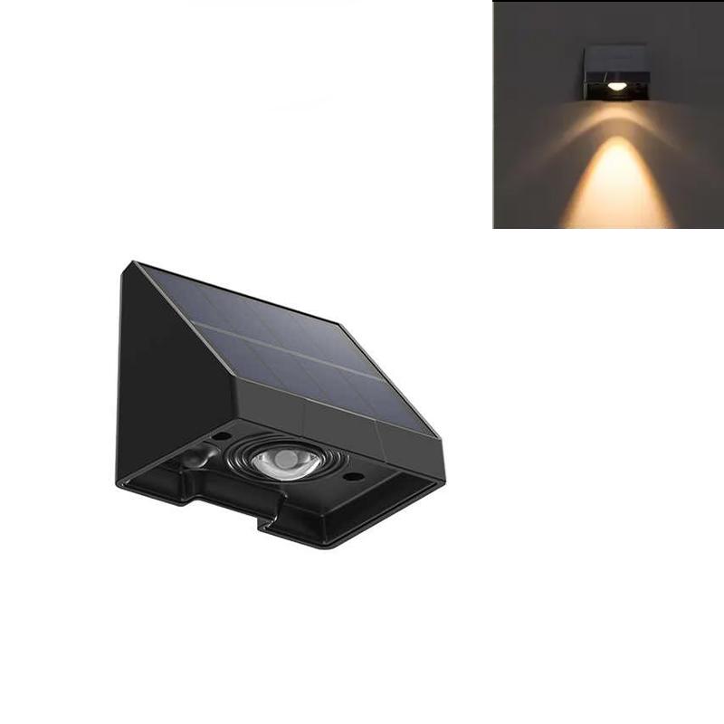 

НОВЫЙ солнечный настенный светильник наружное освещение IP54 водонепроницаемая светодиодная лампа автоматическое освещение ночью для сада, двора или балкона 1pcs