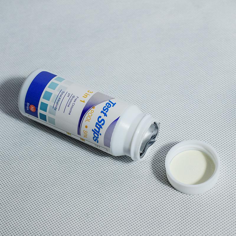 3-in-1 Pool Water Test Strips: Alkalinity, pH, and Chlorine Testing.