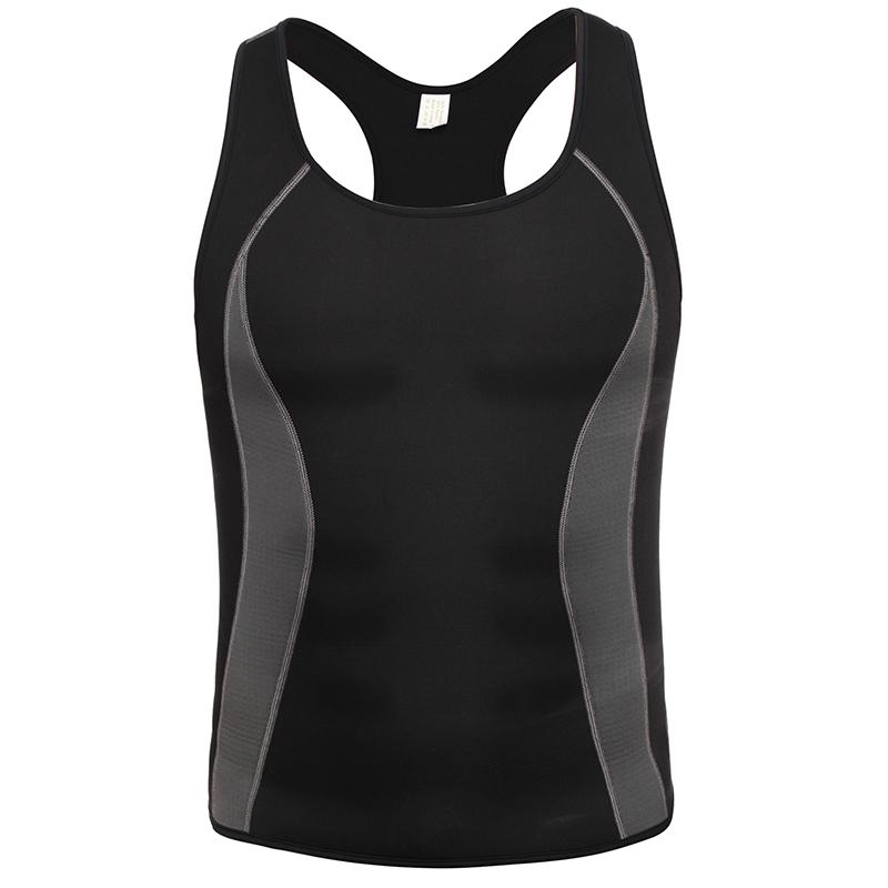 Men's Neoprene Vest Sweat Tank Tops Compression Slimming Sanua Shaper Workout Shirt Gym