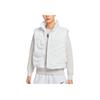 Sportswear Swoosh Series Oversized Warm High Neck Zip Puffer Vest Women Vest Mountain-White IH8008-121