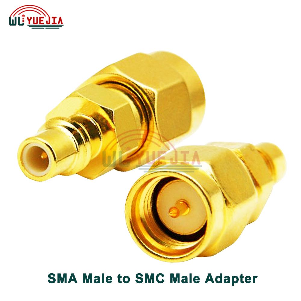2Pcs/Lot RF Adapter SMA to SMB/SMC/MCX/MMCX Male Plug or Female Jack Straight 50 ohm RF Coaxial Connector Gold Plated Brass