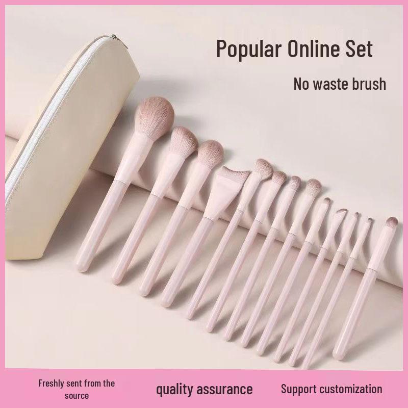 Tao Yao Portable Makeup Brush Set: Eyeshadow, Blush, Contour, Blending, Nose Shadow, Foundation Brushes with Storage Bag