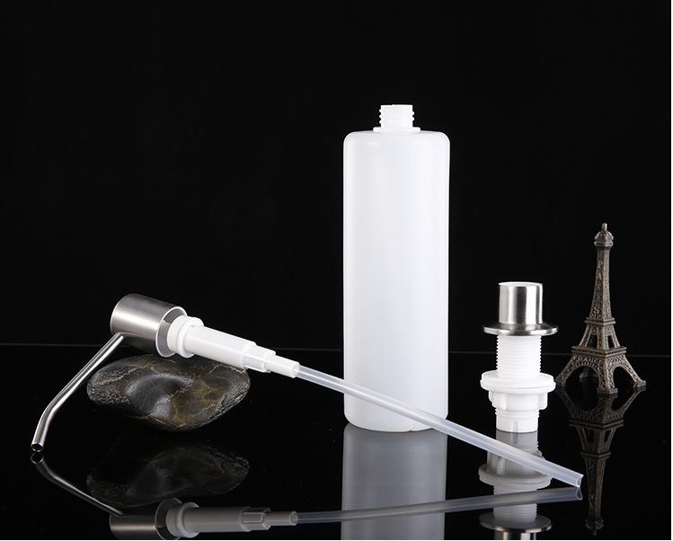 304 Stainless Steel Soap Dispenser Kitchen Sink Soap Bottle Hand Soap Dispenser Press Type Bathroom Accessory Black