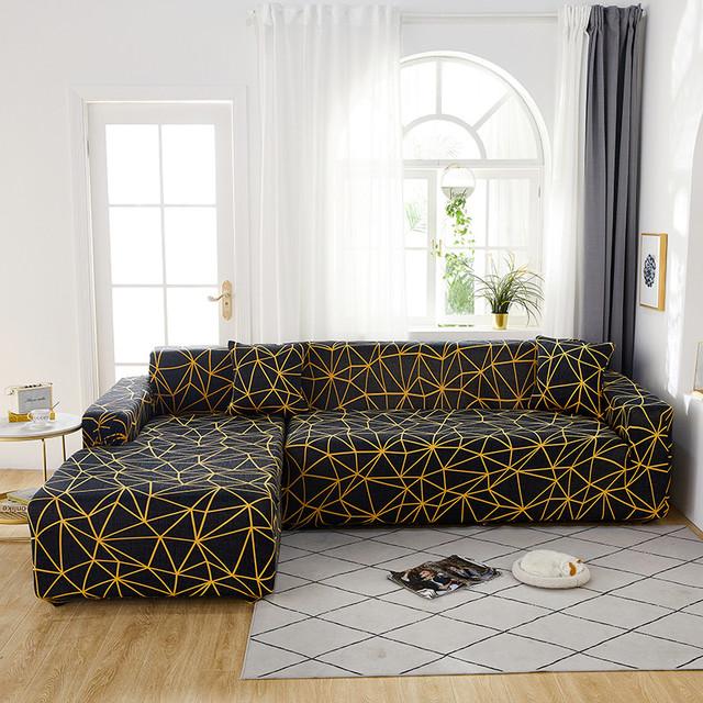 Elastic Slipcover Sofa Cover For Living Room All -Inclusive Slip -Resistant Sectional Corner Couch Cover Sofa Towel 1 2 3 4 -Seater for Home