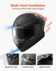 VEVOR Full Face Motorcycle Helmets, Adult Motocross Dirt Bike Helmet with Clear Visor