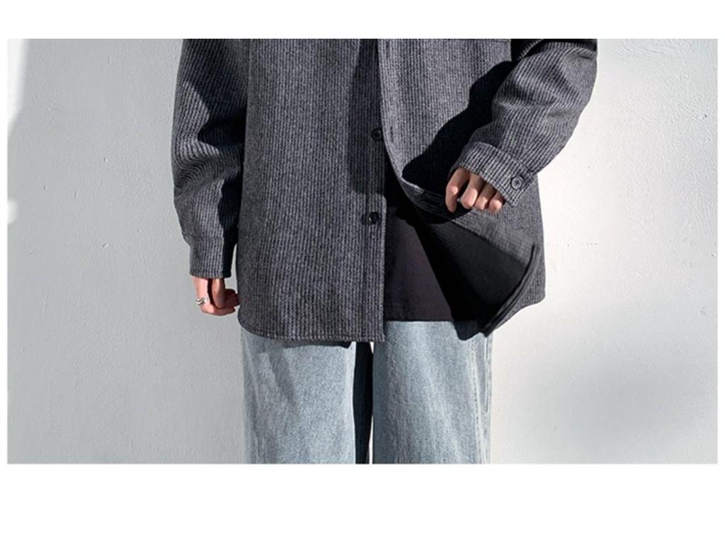 Men's Wool Coats - New Spring/Autumn Styles, Loose Fit, Retro, High-End Trendy Casual Lapel Jackets