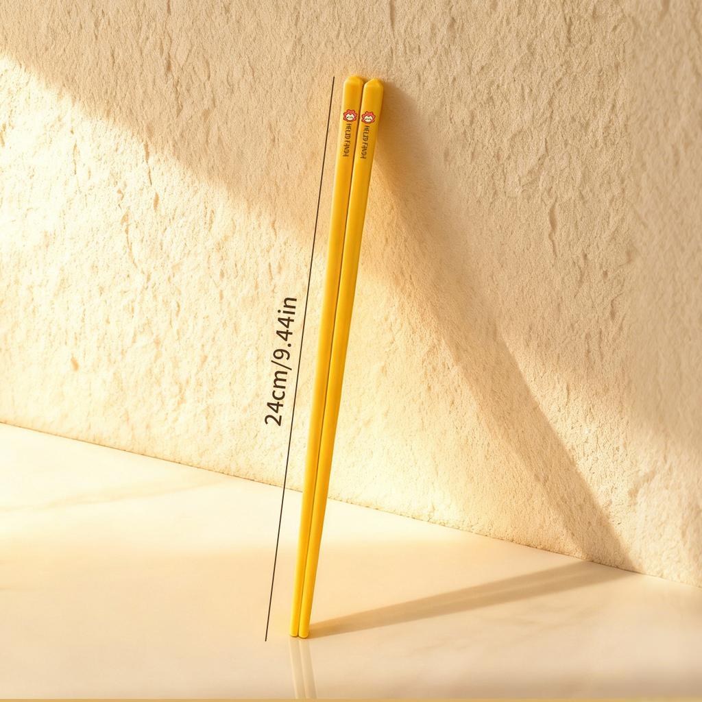 1/5 Pairs Reusable Ceramic Chinese Chopsticks Heat-resistant Anti Mold & Non-slip Sushi Sticks Chopsticks Kitchen Tableware