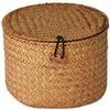 Scatola portaoggetti rotonda fatta a mano in erba marina Organizzatore decorativo Cesti Portarotolo di carta igienica Contenitore regalo Cesto da scrivania intrecciato Per