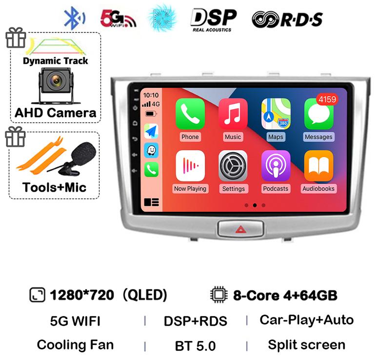 Android 14 Carplay Auto WIFI+4G For GREAT WALL Hover Haval H6 2016 2017 2018 Car Radio Multimedia Player Navigation Stereo GPS