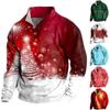 Spring And Autumn Men's Standing Collar Sweatshirt Is Outdoor Casual Sweaters Tops