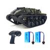 Remote Control Tank, 2.4GHz All Terrain 360 degrees  Rotating Toy Vehicle with Lights, Rechargeable Tracked Car Gifts