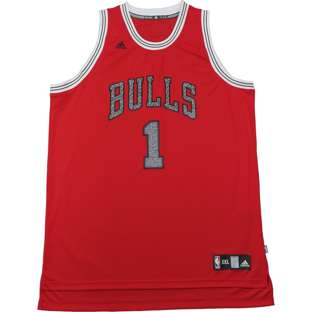 Adidas X NBA Collaboration Chicago Bulls Swingman Fan Edition Derrick Rose Fashion Comfortable Soft Skin-Friendly Basketball Jersey 7561A-3BC-K91062