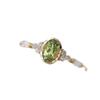 Fresh and Refreshing Olive Green Gem Rings for Women Vintage Design High Grade Light Luxury Engagement Ring  Jewelry