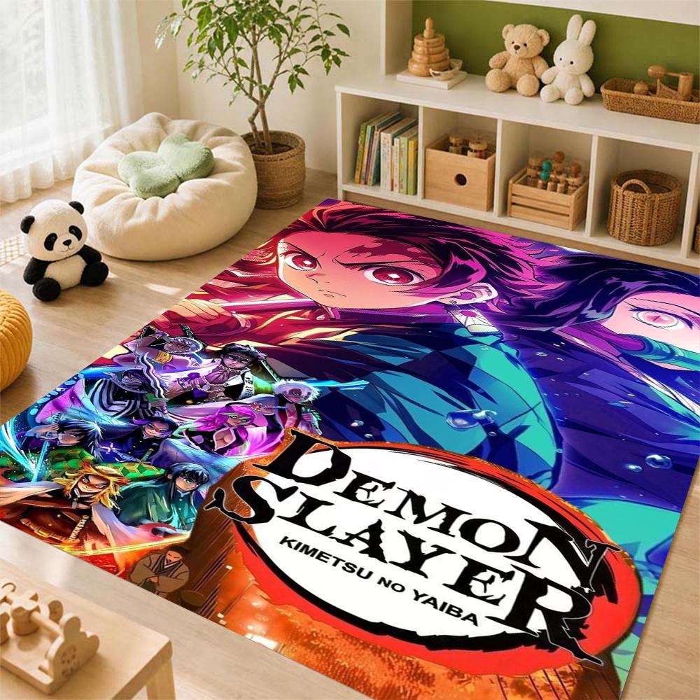 Demon Slayer Guardians Humanity Patterned Rug Allseason Carpet For Bedroom Kitchen Bathroom Home Decor Memorial Gift