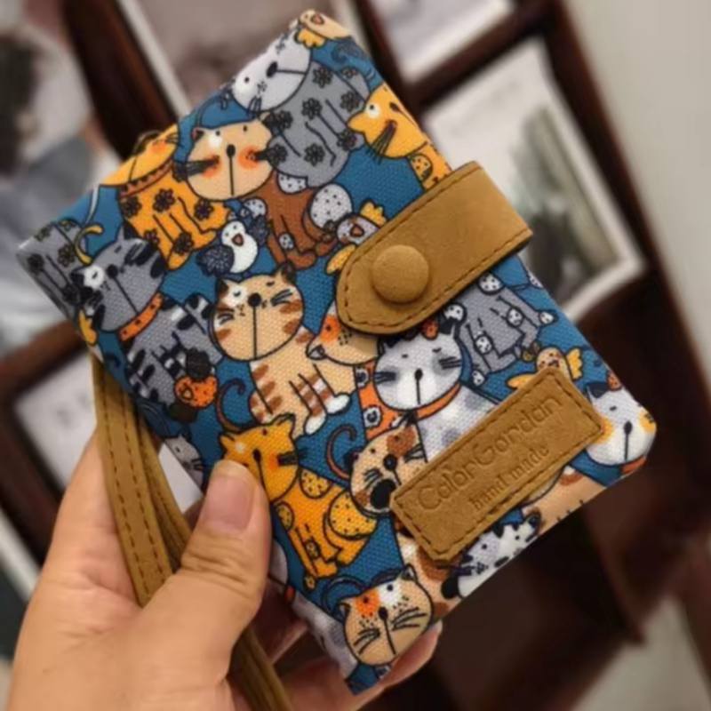 

Женский милый короткий кошелек с застежкой-молнией из ПУ кожи - вместительная монетница, сумка для денег, матовая печать, держатель для ID-карты, милый клатч для девушки