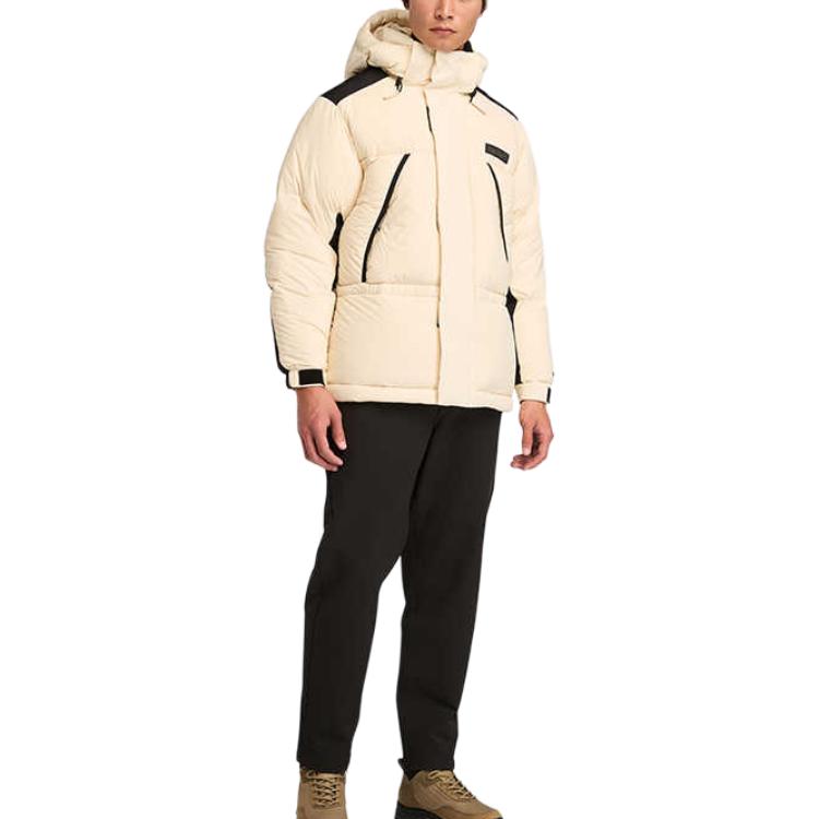 Timberland Thick Windproof Warm Water-Resistant Hooded Down Jacket Men Outerwear Light-Brown A2N68-EFL