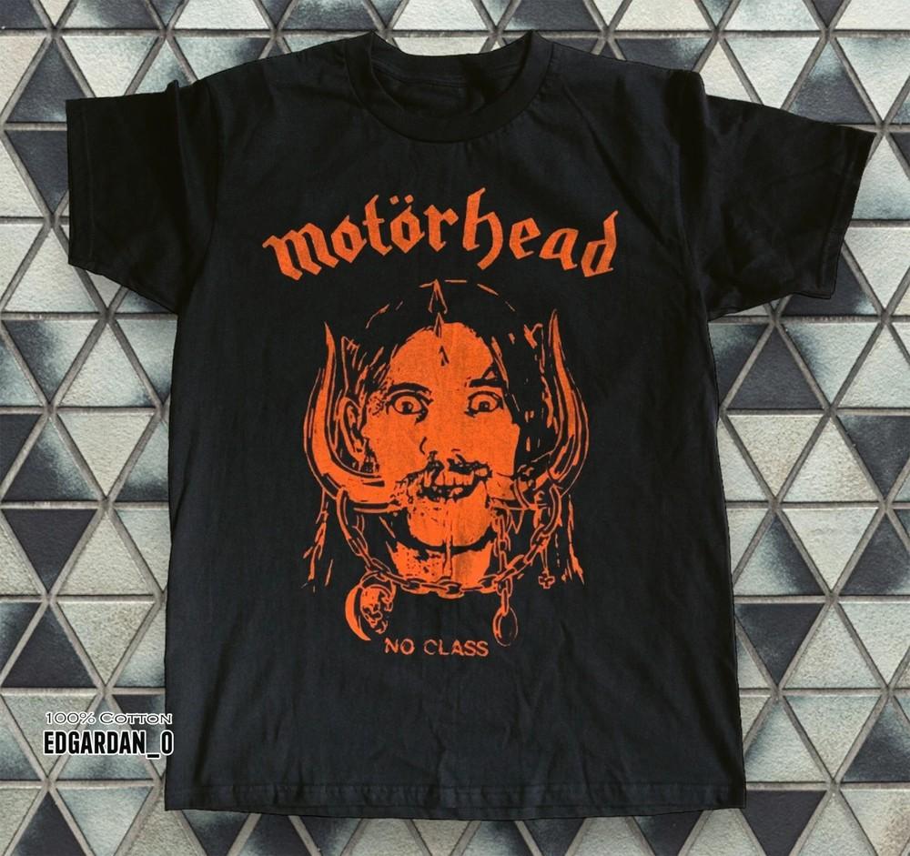 Motorhead No Class Логотип Хлопковая Черная Унисекс Футболка Размеры S-4XL Унисекс Футболка L