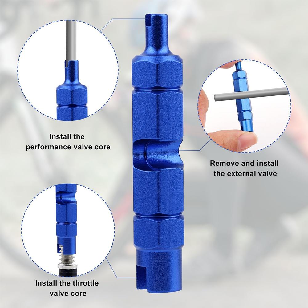 7-74PCS Presta Valve Core Brass FV Nozzle Replacement MTB Road Bike Tubeless Service Parts Alloy Remover Tool O-Ring Optional