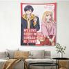 Lv999 Yamada-Kun Tapestry, Akane & Yamada Anime Wall Art, Sweet Romance Bedroom Decor For Fans