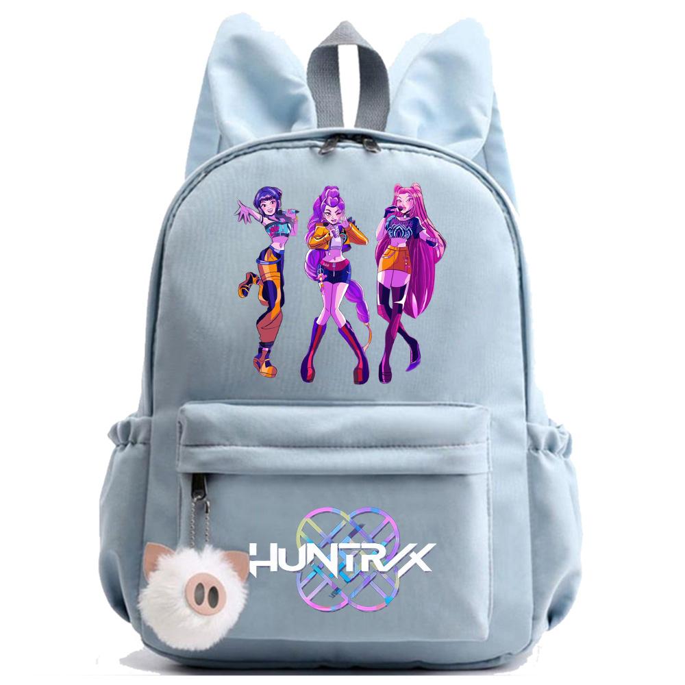 Anime K-Pop Nadrukowany Wodoodporny Plecak Uczeń Nastolatek Tornister dla Chłopca Dziewczyny Tornister Torba Szkolna Kobiety Duża Pojemność Torba Podróżna Prezent dla Dziecka Mochila